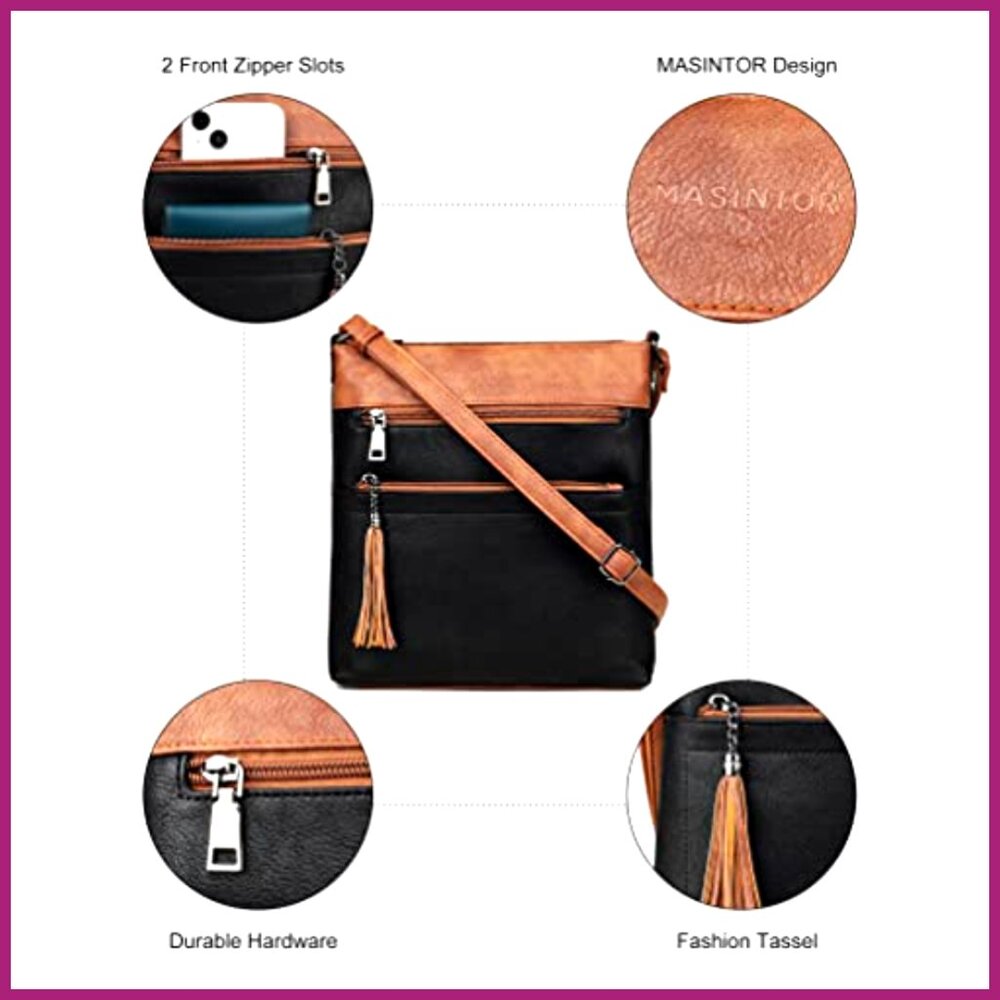 Crossbody Bag With Adjustable Strap, Multi Pocket… - image 6